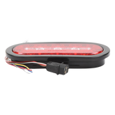 Plafon Ovalado Trasero de 18 LED, Rojo/Blanco/Ambar, 7.5 Pulgadas