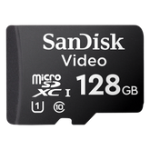 Memoria microSD SanDisk 128GB / Alta Resistencia / Videovigilancia / Clase 10