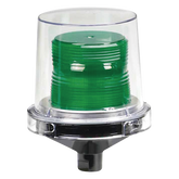 Luz de advertencia LED para ubicaciones peligrosas Electraray®, UL y cUL para Clase I, División 2, Grupos A, B, C y D; Clase II División 2, Grupos F y G; Clase III, 24 VCD, Color Verde