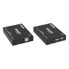 Extensor HDMI con KVM | Sobre IP | Transmisión hasta 150m | Cat5e/6 | HDCP 1.4 | 1080p | Control IR | Compatible con Switch 1G