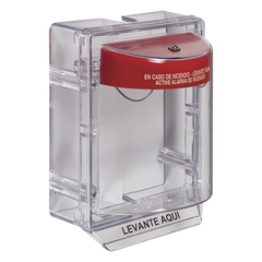 Cubierta Protectora Serie Stopper II® De Policarbonato, Con Bocina, Espaciador Transparente, Etiqueta en Español