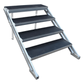 Escalera para Tarima de Escenario | Ajustable 100-170 cm | Antideslizante