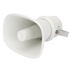 Altavoz Tipo Trompeta | 5 Watts - 30 Watts | Color Blanca | 100 V / 70 V | Material ABS | IP65 | Requiere amplificador