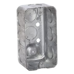 Caja (Chalupa) 4x2"/ Profundidad 1-7/8"/ 10 Entradas de 1/2"/ Troquelada.