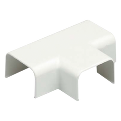 Accesorio en "T", para uso con canaleta LD10, material ABS, Color Blanco Mate