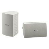 Altavoz de Montaje en Pared, 2 vias, Woofer 4 in, Tweeter 1 in, IPX3, 8 ohms, 70/100V, Color Blanco, Par