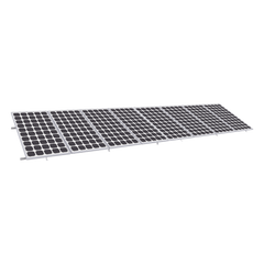 Montaje para Panel Solar, Riel "8" de 5400mm para Módulos de 550 a 660w con Espesor de 35mm, Velocidad de Viento Máx. 136km/h (20° a 45°)