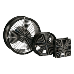 Ventilador Axial Compacto, de 4 Pulgadas, 100 CFM, 115 Vca, De Acero, Color Negro