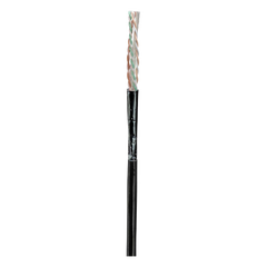Bobina de Cable UTP de 4 Pares, Con Aislamiento de Fluoropolímero, Cat6A (23 AWG), Uso Interior/Exterior Para Entorno Ambiental de Altas Temperaturas (Hasta 125°C), CMP (Plenum), Color Negro, 305 Metros (1000 Pies)