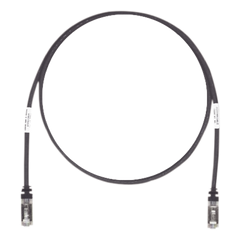 Patch Cord Cat6A, Blindado S/FTP, CM/LS0H, 3.05 Metros (10 Pies), Color Negro