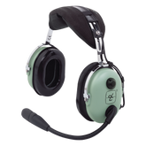 Auriculares de ala fija con atenuación de ruido pasivo para aviación general