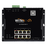 Switch L2 PoE Industrial / Administración Cloud Gratuita / 8 Puertos PoE af/at/bt 10/100/1000 Mbps / 2 Puertos SFP Gigabit / Máx Presupuesto PoE 145 W / Montaje Magnético - Riel DIN.