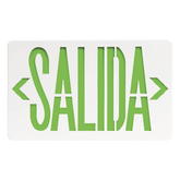 Letrero LED de Emergencia SALIDA / Voltaje Dual 120/240 VAC / Montaje Universal / Batería Ni-Cd Incluida