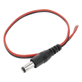Cable con Conector Macho (Pigtail) / Alimentación para Vcc con Puntas Libres / Polarizado / Largo 22 cm (8.66 Pulgadas) / Calibre 22AWG.