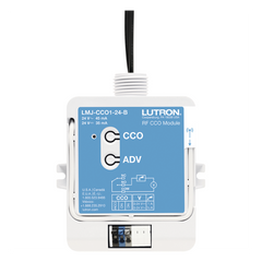 Módulo CCO de RF con salida de contacto seco NO/NC, 24 V, tipo mantenido o momentáneo, para integrar RadioRA 2, RadioRA 3 y HomeWorks QS con sistemas de terceros