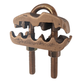 Conector para 3 Cables de Cobre (4 - 2/0 AWG) a Tubo o Varilla (5/8 in - 3/4 in).