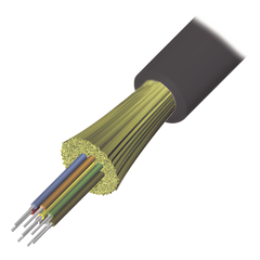 Cable de Fibra Óptica de 6 Hilos, Interior/Exterior, Tight Buffer, No Conductiva (Dieléctrica), LS0H, Multimodo OM4 50/125 Optimizada, 1 Metro (3.28 Pies)