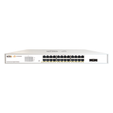 Switch Administrable PoE / 24 puertos PoE af/at Gigabit / 2 x SFP Gigabit / Administración Cloud Gratuita / Presupuesto 370 W