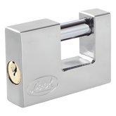 Candado para Cortina Metálica / Medida 70 mm/ Acabado Cromo Satinado/ Nivel de Seguridad 6 / Llave Estándar.