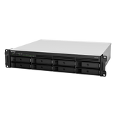 Servidor de Almacenamiento en Red Synology RackStation RS1221RP+ | 8 Bahías | Expandible a 12 Bahías | CPU AMD Ryzen V1500B | 4 GB DDR4 ECC | RAID Soportado | 10/25GbE | Virtualización Certificada | Protección de Datos Integral