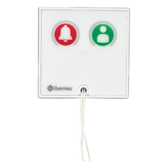 Módulo Asistencial para Hospital de Empotrar IP67 / Material ABS Antimicrobiano / Botón Cancelación / Indicador Luminoso de Alarma y Presencia / RS485 / Compatible Cajas Europeas y Americanas