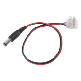 Cable de Alimentación con Conector Macho a Bloque de Terminal Atornillable / Calibre 18 AWG / Longitud 28.5 cm (11.22 Pulgadas) / Ideal para Alimentación de Cámaras