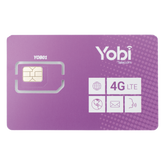 SIM Yobi para dispositivos móviles 3G/4G con recarga de 1GB cada mes durante 1 año de servicio (solo datos)