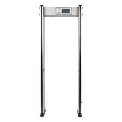 Detector de Metales de 18 Zonas / Arco para Interiores / 50 Inspecciones por Minuto / Sensor Infrarrojo Anti-Falsas / Contador Integrado / 8 Programas Precargados