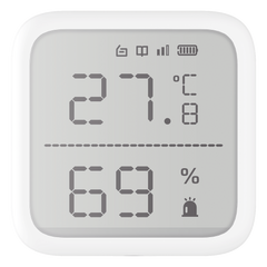 (AX PRO) Detector de Temperatura y Detector de Humedad Inalámbrico / 2.7" de Tamaño / Uso en Interior / Rango de Detección desde -35°C hasta 99°C