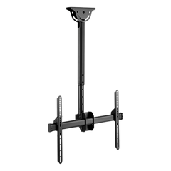 Soporte de Techo para Pantallas | Compatibilidad VESA 200x200 a 600x400 | Pantallas Hasta 70 Pulgadas | Capacidad de Carga 50 kg | Inclinación Vertical 0° a -25° | Rotación Horizontal 360° | Ajuste de Nivel ±3°
