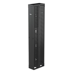 Organizador Vertical PatchRunner™, Doble (Frontal y Posterior), Para Rack Abierto de 45 Unidades, 10in de Ancho, Color Negro