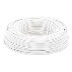 Bobina de 100 m (328 ft) / Cable para Alarma 4x22 AWG / CCA / Blanco