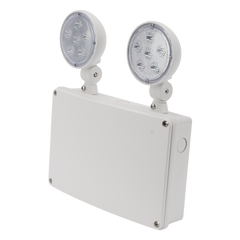 SFWMC / Luz de Emergencia LED / Montaje Universal Pared-Techo-Lateral / 600 lm / 3W / 120-277 VAC / Batería de Respaldo 6V 4.5Ah