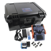 Fusionadora de Fibra Óptica de Alineación por Núcleo con 6 Motores con Pérdida Típica (SM); 0.01 dB (MM); 0.04 dB) / Capacitación Básica Virtual Gratuita