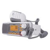 Radio Móvil Marino VHF / 25W / IPX4 / DSC Clase D con GPS / Pantalla LCD / Blanco