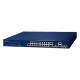 Switch Administrable PoE Capa 2 de 16 Puertos 10/100/1000 Mbps 802.3af/at, 4 Puertos SFP Gigabit, Hasta 240 W