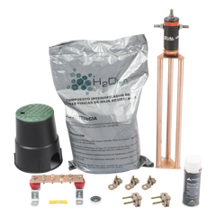 Kit de tierra física modelo TG45AB con Electrodo Magnetoactivo, capacidad: 45 AMP