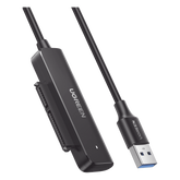 Cable Adaptador SATA a USB 3.0 | SATA 3.0/2.0 | Soporta HDD y SSD de 2.5" | Soporta S.M.A.R.T, TRIM, UASP | No Requiere Adaptador de Corriente | Cable 50 cm.