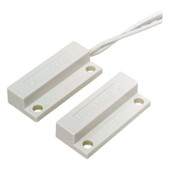 Contactos Magnéticos de Montaje Superficial / Miniatura / Lazo Cerrado / Gap 3/4" / Cables Laterales / Blanco o Café / Alta Resistencia