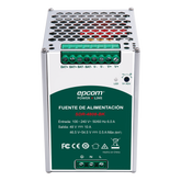Fuente de Alimentación Industrial | Tipo DIN Riel | 48 VCC | 10 A | Capacidad de baterías de respaldo