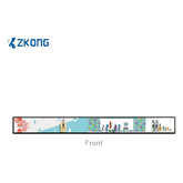 Display Electrónico de Estantes 23.1 Pulgadas ZKL231 / LCD Estirado 1920x158 / Android 4.4.2 / Brillo 400 Nits / Wi-Fi Dual Band / MicroUSB y Type-C / Consumo Máximo 45W / Certificaciones Internacionales