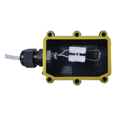Accesorio Fin de Linea para Cable IRONCLAD/MICALERT / Resistencia 1 M Ohm / Carcasa IP66 para Exterior / Terminacion de Linea Sensor Perimetral / RBTEC MCTR