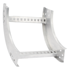 Curva Vertical Interior de Aluminio de 90° Perfil Z / Peralte 3 1/4" / Ancho 12" / Radio 8" / Incluye Tornillería (CHVI90EZ314R8X12AK)