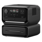 EcoFlow River 3 Plus | Estación de Energía Portátil 572Wh Litio LFP / 4 AC 800W (Max. 1600W) / 1 USB-C 100W / 3 USB -A 12W / Cargador de Coche 10A, 126W Max. / Conectividad WiFi y Bluetooth (App) / Carga Solar 220W Max.