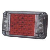 Luz de Advertencia de 7X4", Color Rojo, Con Luces de Trabajo, Ideal para Ambulancias