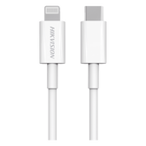 Cable USB-C a Lightning / MFi Certificado / 1 Metro (3.28 Pies) / Ideal para iPhone, iPad y iPod / Carga Rápida 3 Amp / Carga y Sincronización de Datos / 480 Mbps / 60 Watts