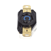 Receptáculo de Media Vuelta Industrial 30 A 250 V CA 2 Polos 3 Hilos (Nema L6-30R) Color Negro.