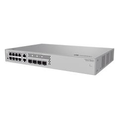 Switch de Acceso eKit Administrable / Capa 2 / 6 Puertos PoE+ Gigabit + 2 Puertos PoE+ Multi-Gigabit (2.5 Gbps) + 2 Puertos Gigabit + 2 Puertos SFP + 2 Puertos SFP+ / PoE Perpetuo / Presupuesto PoE 128 W / Sin licenciamiento