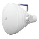 Antena Sectorial 30° tipo Horn para Multipunto, 19.5 dBi. Rango extendido 5.15 - 6.875 GHz. Alto aislamiento al ruido. Compatible solo con AF5XHD, RP5ACGEN2 y LTURocket