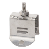 Sujetador de Doble Click para Cable Coaxial de 1/2 Pulgada Paquete de 10 Piezas